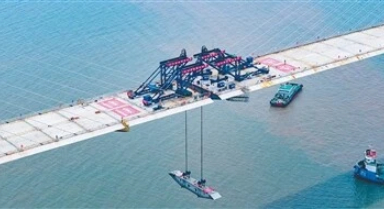 浙江青龍門特大橋主橋合龍